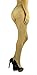ToBeInStyle Women's Spandex Seamless Glittery Fishnet Pantyhose Tights Hosiery - Beige With Silver Glitter - One Size: Regular