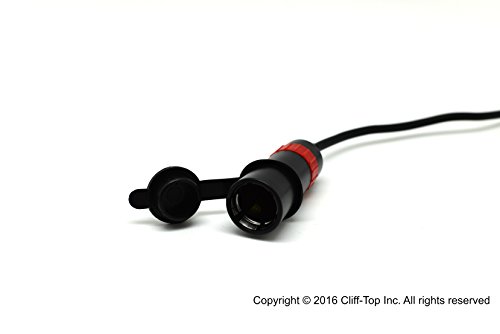 Cliff-Top Hella (DIN) to Cigarette Lighter Power Socket Adaptor with Solid Lock Function - Prevent the Plug Falling Out