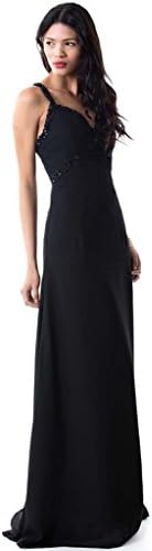 Miss Mint Women's Sweetheart Beaded Luxury Chiffon Evening Gown Long MS29