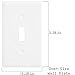 ENERLITES Toggle Light Switch Wall Plate, Jumbo Switch Cover, Oversized 1-Gang 5.5