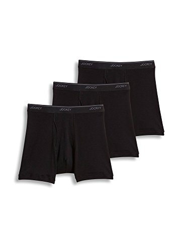 Jockey men s underwear staycool ™ boxer brief - 3 pack, black, …