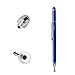 H&T(TM) Second Generation Fine Point Stylus with Two Tip [2 in 1] for Ipad, Ipad Air, Ipad Mini, Iphone, Samsung Galaxy, Nexus, Lg G Pad, HTC and Other Touch Screen Devices (dark blue)