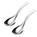 ERCRYSTO Stainless Steel Soup and Coffee Spoons, Light Weight and Small Size - Perfect for Toddlers and Children (2PCS)