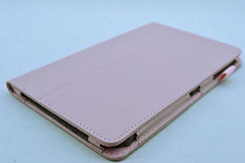 Leather Case + Screen Protector + Stylus + Free Charging Cable for Samsung Galaxy Tab Pro 8.4 (8 " inch) Features: Multi-Angle Folding Stand Cover Folio with Magnetic Smart Closure Sleep/Wake Feature (Compatible Models: T320, T321, T325, SM-320, SM-T321 SM-T325) - Pink