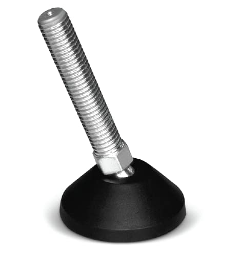 RUBBERGIANT Adjustable Feet M8 x 60mm - 450kg Heavy Duty Levelling Feet Table Machine Furniture Foot I Tilting Adjustable Feet Leveling (4, M8 x 60mm - 50mm Base)