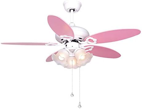Cute Fashion Pink Iron Kid S Room Ceiling Fan Lights Modern