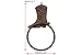 Comfify Cast Iron Cowboy Boot Hand Towel Holder | Decorative Bathroom Or Guest Hand Towel Ring | 7.1x1.8X 8.3”| Rustic Country Western Design | with Screws and Anchors