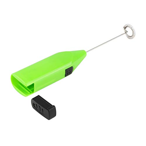Mazur Electric Mini beating Egg Stainless Steel & ABS plastic Coffee Mixer Foam Kitchen Tool Coffee Milk Drink Mixer Stirrer Home Equippment(Color:Green)