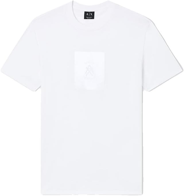 One Block Up, Rubbered And Satin Logo T-Shirt, Bianco Sporco, S Uomo