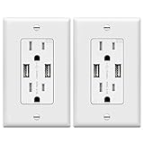 TOPGREENER 3.6A USB Wall Outlet