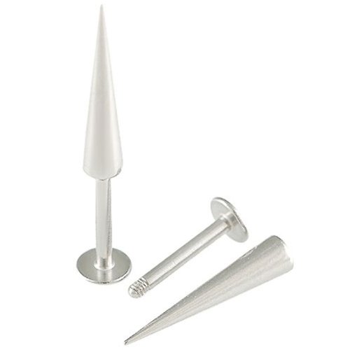 monroe lip stud spike piercing 16g labret 5/16 Inch Surgical Steel Bar Ring Monroe Ear Tragus 3mm x 14mm Spike jewelry ALKC
