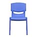 Flash Furniture Blue Plastic Stack Chair table, Set of 1