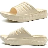 KuaiLu Mens Recovery Sandals Cloud Pillow Cushion