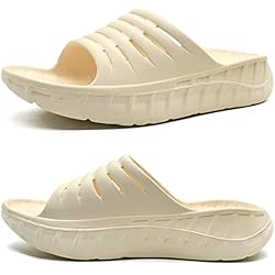 KuaiLu Mens Recovery Sandals Cloud Pillow Cushion