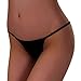 AngShine 6 Pack Cotton G-String, Women's Sexy Low Rise Panties Simple Soft Thong (Mix Color_Pack of 6, Large)
