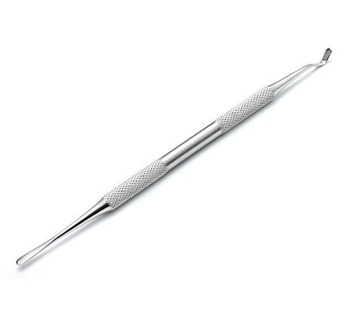 Toe Nail File Lifter – Ingrown Toenail Tool with Curved & Flat Edge Toenail Lifter, Stainless Steel Foot Nail Tool for Ingrown Toe Nail Edge Correction, Podiatry Foot Care Tool
