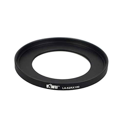 Kiwifotos LA-52RX100 Aluminum Lens/Filter Adapter Ring for Sony Cyber-shot DSC-RX100 V, DSC-RX100 IV, DSC-RX100 III, DSC-RX100 II, DSC-RX100 Digital Camera