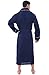 Alexander Del Rossa Mens Cotton Robe, Lightweight Woven Bathrobe, Medium Navy Blue (A0715MBLMD)