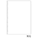 Kyokuto F.O.B COOP W Ring Notebook - B5 - Plain - White [Office Product]