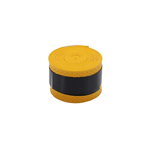 Badminton Racket Grip Tapes Light Durable Racket Grip Band Anti-Slip Sweat Uptake Racket Grip Tapes for Adults Children Yellow - Thumbnail 5