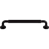 Top Knobs TK824BLK Serene Collection 6-5/16" Lily Pull, Flat Black