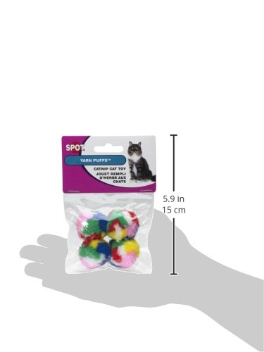Ethical Kitty Yarn Puffs Cat Toys, 4 Small Balls