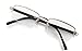 Specs Half Rimmed Rectangular Reading Glasses For Men - Free Microfiber Cleaning Pouch +1.25 Value 3 Pack