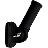 Adjustable Aluminum Bracket for Flag Pole (Black)