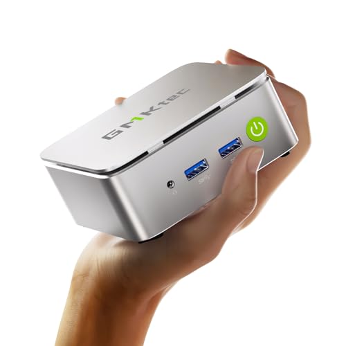 GMKtec AMD Ryzen 5W11 Pro 3500U Mini PC (Performance Over 4300U/N150/N100/N95 4C/8T 4.50GHz), G10 Mini Computer, 16GB DDR4 RAM + 512GB PCIe 3.0x4 SSD, WiFi 5, USB 3.2, USB-C, BT 5.0