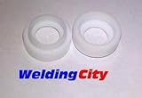 WeldingCity 2-pk Teflon Gasket 598882 for Regular and Regular Gas Lens Setup in TIG Welding Torch 9, 20 and 25 Series in Lincoln Miller ESAB Weldcraft CK Everlast AHP