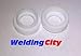 WeldingCity 2-pk Teflon Gasket 598882 for Regular and Regular Gas Lens Setup in TIG Welding Torch 9, 20 and 25 Series in Lincoln Miller ESAB Weldcraft CK Everlast AHP