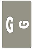 Smead AlphaZ ACCS Color-Coded Alphabetic Label, G, Gray, 100 labels per Pack (67177)