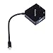 Gopala 3-IN-1 Multi-Function Thunderbolt Mini Dp to HDMI VGA DVI Cable Converter Adapter for Macbook Corba Appearence black colour