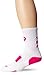 ASICS Team Tiger Crew Socks, White/Pink Glo, X-Large