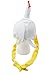 Fun Express - Felt Chicken Hat - Apparel Accessories - Hats - Novelty Piece Hats - 1 Piece