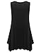 BELAROI Womens Plus size Sleeveless Comfy Tunic Tank Top (1X, Black)