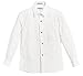 Gioberti Boy's Long Sleeve Tuxedo Dress Shirt with Bow Tie