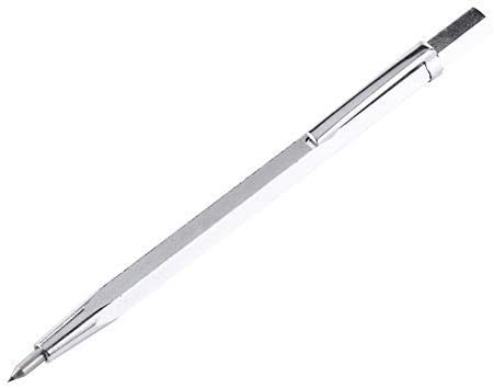 Fafeicy 1Pc Pocket Scriber Pen Portable Carbide Tipped Scriber Etching Engraving Tool Metal Sheet Engraver Scribe Tool for Glass Ceramics Metal Sheet