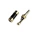 DCFun 3.5mm 3-Pole Headphone Jack Male Plug Repair Replacement Solder Adapter, Copper Plated Metal Housing Plug -Silver