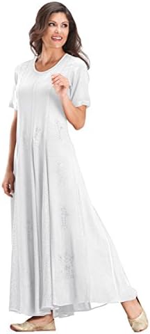 HolyClothing Catriona Empire Flare Long Gypsy Peasant Dress