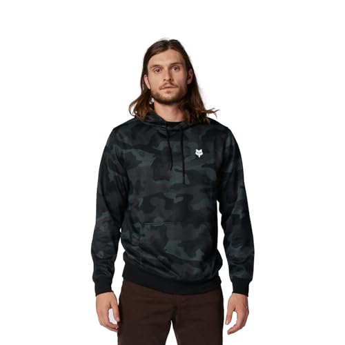 Fox Head Camo Polaire Po Sweat à Capuche, Noir/Camouflage, L Homme