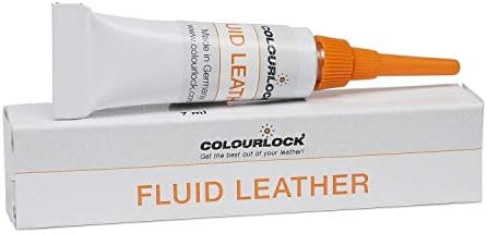 Colourlock Fluid Leather 7ml scratch filler for filling and repairing small holes, tears, deeper scratches and cracks on leather car seats, furniture and other leather items (F009)