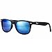Pro Acme Classic 80's Retro Trendy Stylish Polarized Sunglasses for Men Women (Blue Mirror)
