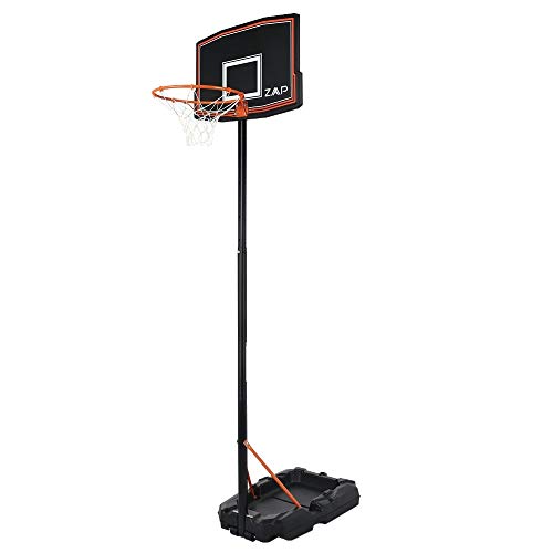 ZAAP Junior Youth Basketball Hoop Outdoor System - Adjustable Height 5.4FT- 7.2FT - Portable with Wheels (Certified Refurbished) - Thumbnail 2