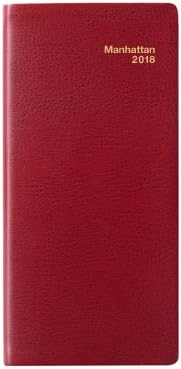 2018 Manhattan Pocket Diary by Per Annum (Simulated Leather, Red)