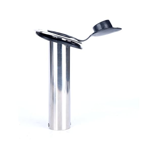 2x-Amarine-made-15-Degree-ROD-Holders-Stainless-Steel-Rubber-Cap-Liner-Gasket