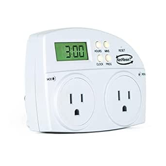NetReset-Digital Timer Outlet Automating Modem and Router Reboot.Net Reset Turns Modem on 2 Mins Before Router Providing Most Secure,Fast,and Reliable Internet. 24 Hour Timer. Original WiFi Reset Plug