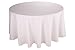 Riegel Permalux Cottonblend 90-Inch Round Tablecloth, White