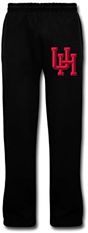 Men's Houston Cougars Fleece Sweatpants Black XXL Running Pants