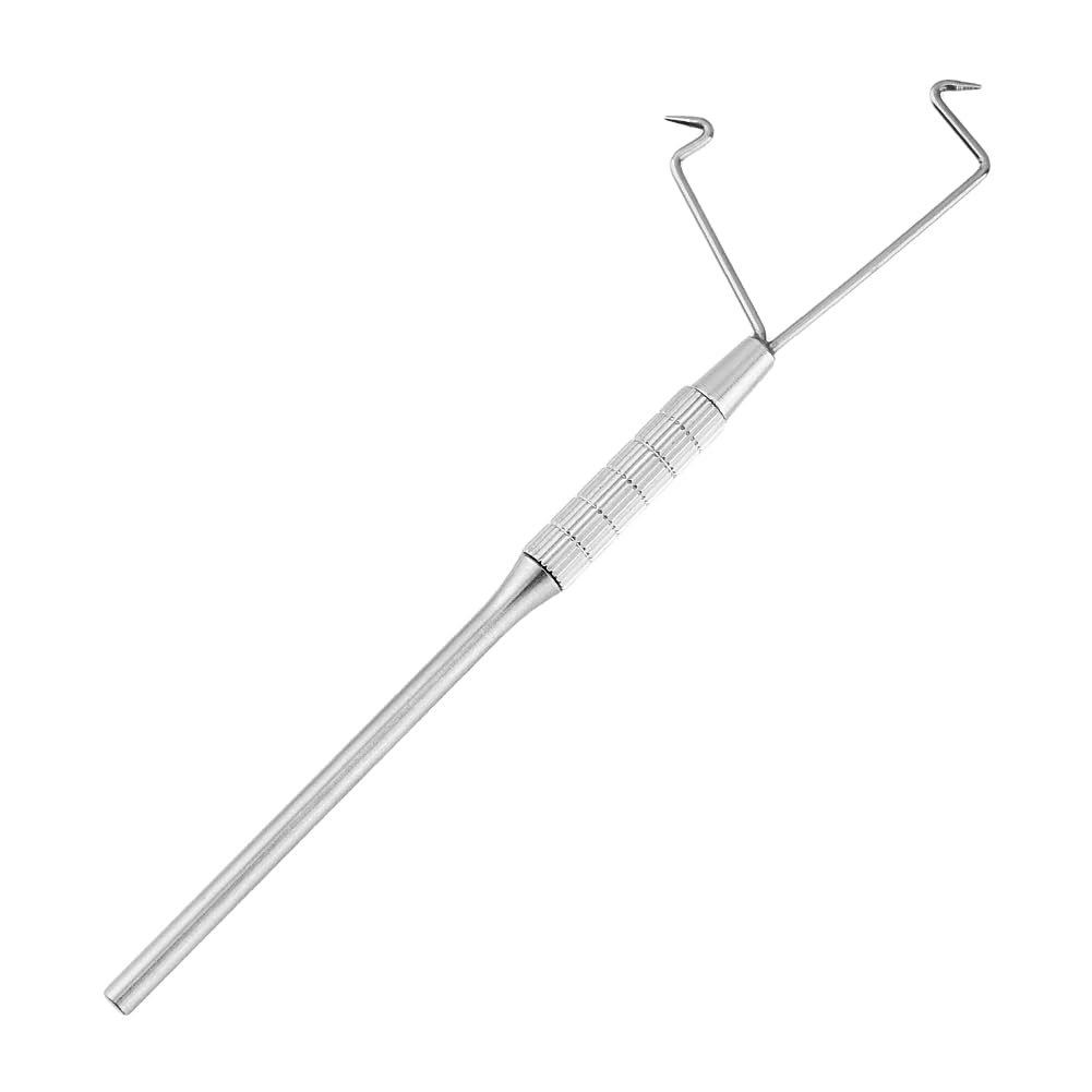 SUPERFINDINGS Stainless Steel and Brass Fly Fishing Tying Tools Platinum Fly Tying Kit 128x27x6mm Knot Whip Finisher with Bobbin Thread Holder Fly Knot Tying Tool for Fishing Accessories